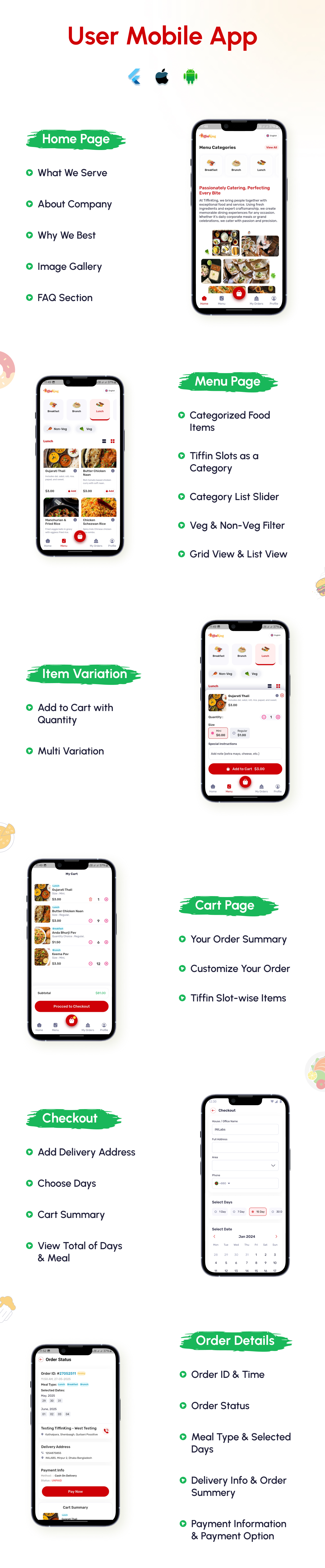 user mobile application flutter
